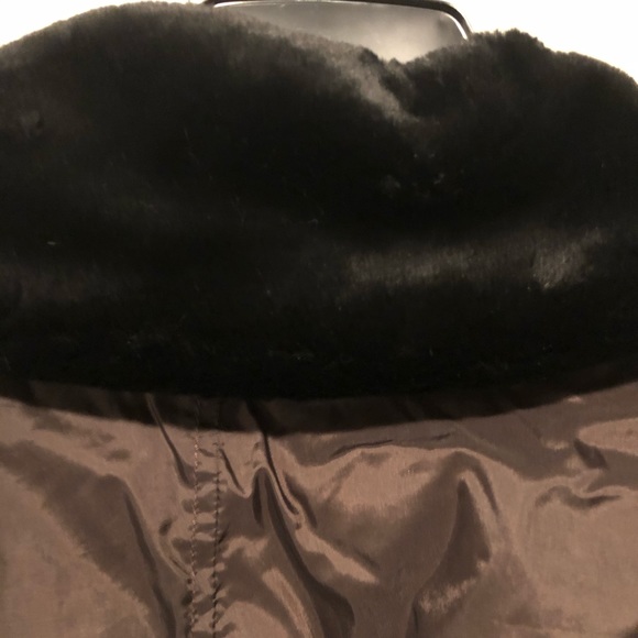 NWOT Susie Tompkins Fur Collar Jacket, size L - Picture 6 of 11
